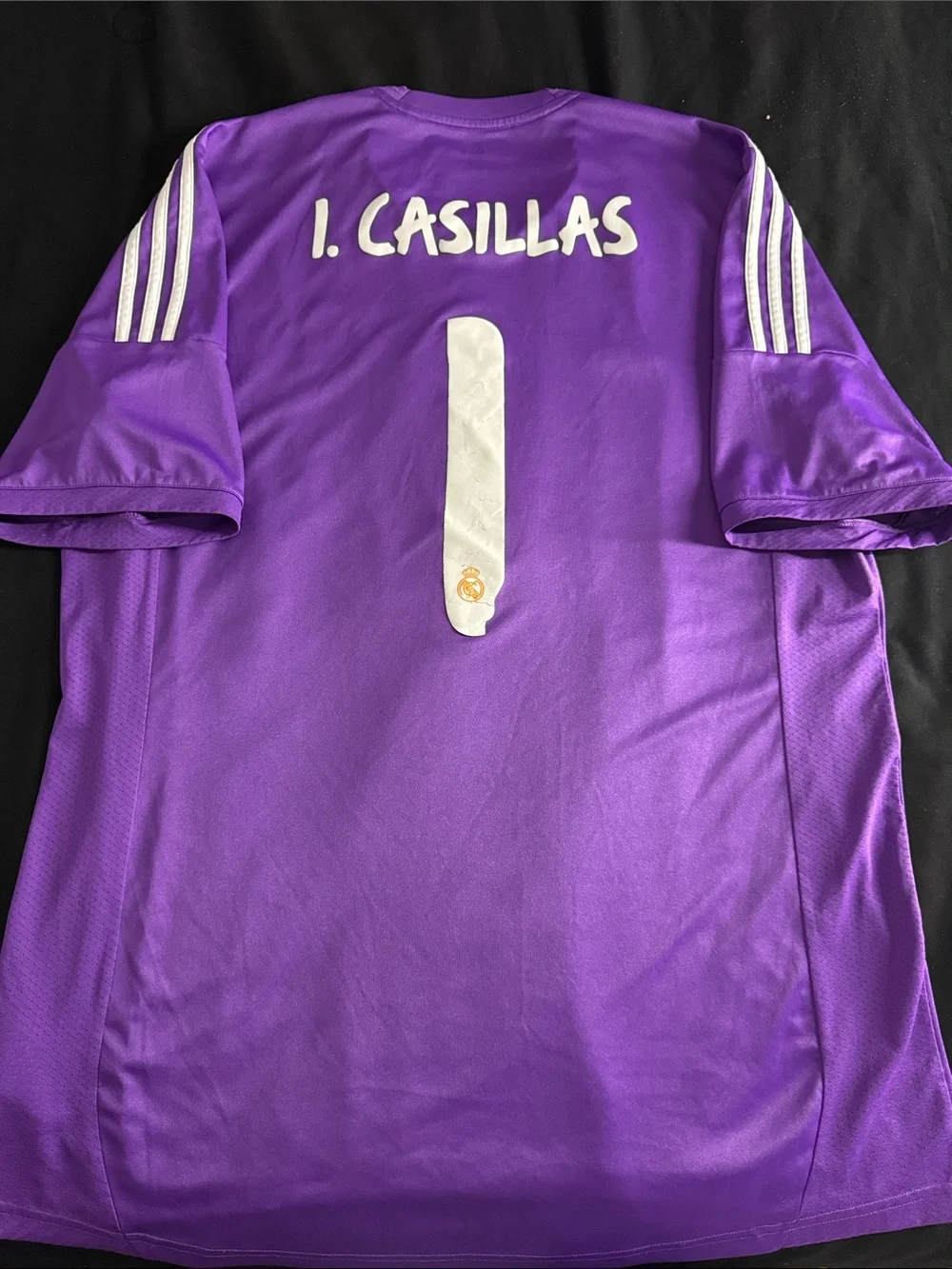 VINTAGE Real Madrid #1 Iker Casillas 2013-14 Adidas La Liga Goalie Jersey